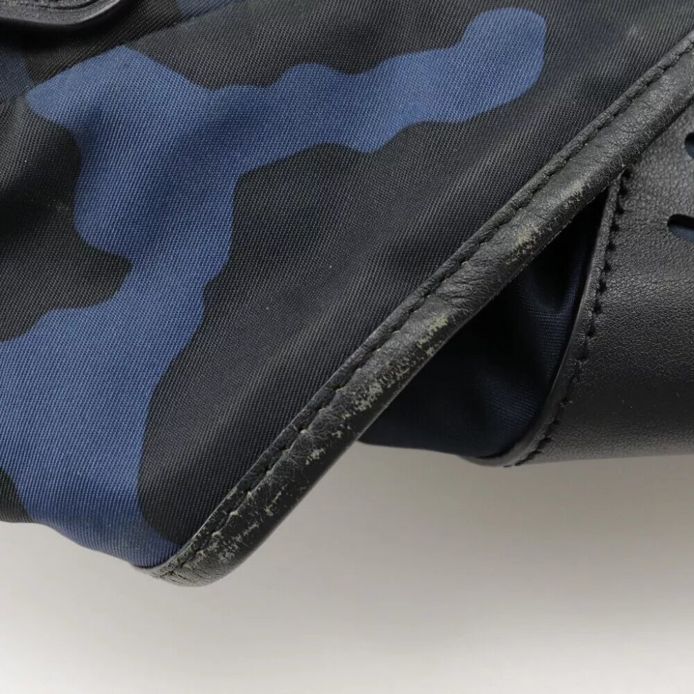 COACH Backpack Daypack camouflage Blue / black Nylon/Calfskin mens - Picture 7 of 12